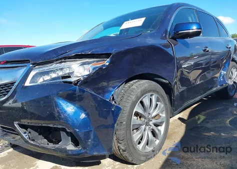 2015 Acura Mdx Technology Package из США, поврежденный, VIN 5FRYD4H49FB029804